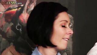 Headmistress jerks cfnm subject in this classroom group