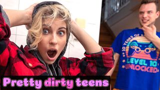 DEVIANTE - What the fuck dude, you're a girl?! College teen discovers his best mate has a pussy and pert natural tits