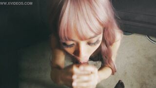 DREAMY BLOWJOB MAKES ME CUM 2 TIMES IN A ROW IN HER MOUTH (POV) -RosaKim-