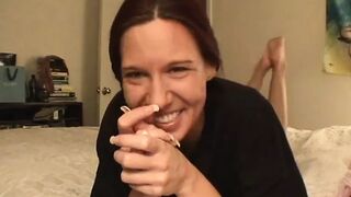 Teen slut masturbates for the camera