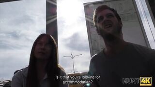 HUNT4K. Tricky guy fucks for cash hot chick who needed...