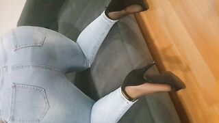 Turkish girl in jeans is pretty hot