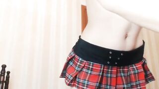 Sexy Japanese Redhead in School Uniform