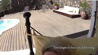 Hot German MILF Gets Creampie On Vacation By Pool Cleaner