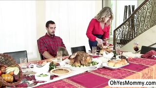 cumshot milf blowjob threesome bigtits