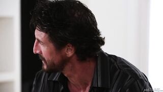 Stepdad caught her daughter having phone sex - Elsa Jean