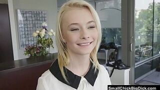 Skinny Blonde 18 Teen Fucked and Cum Covered