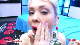 Little Submisive Cherry English bukkake gangbang - GGG