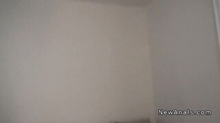 Couple first time anal sex homemade pov