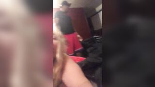 Sexy blonde blowjob sucks BBC