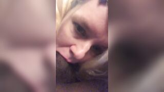 Sexy blonde blowjob sucks BBC