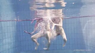 Duna and Nastya horny underwater lesbians