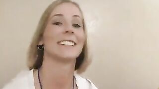 Cute Blonde Soccer Mom
