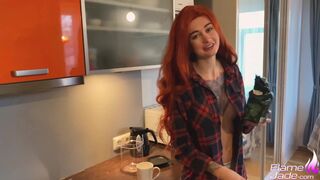 Redhead Sensual Sucking Dick StepBrother and Dogging Fuck