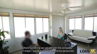 LOAN4K. Allie Rae tells she is a stripper so why loan agent