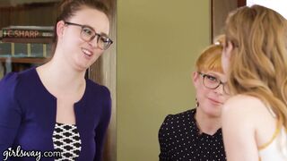 GIRLSWAY Hot Threesome At The Library With Penny Pax & Karla Kush