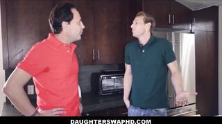 Two stepDad's Swap Fuck Their StepDaughters