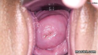 Slutty czech cutie opens up her pink vagina to the peculiar