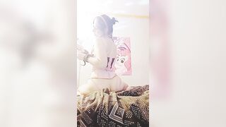 Little Cannelle Fuck Herself hard with dildo for Daddy