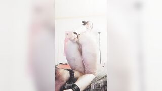 Little Cannelle Fuck Herself hard with dildo for Daddy