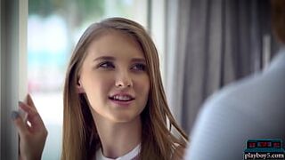 Big natural tits teen Melody Marks loves rough sex from a huge cock