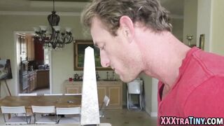Pounded blonde teen cum