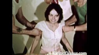 Vintage Erotica 1970s - Hairy Pussy Girl Has Sex - Happy Fuckday