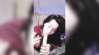 Little Cannelle Anal and Blowjob training for Daddy