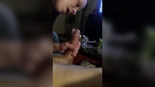 My little cum slut loves cock deep down her throat