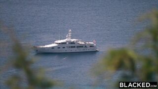 BLACKED Kendra Sunderland on vacation fucked by monster black cock