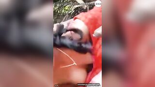 Desi girl outdoor blojob