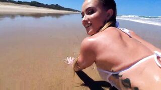 SecretCrush4K - We Fucked Out In The Open On a Public Beach