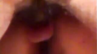 Hairy Cunted Anal Milf Lena's Glasses Jizzed On