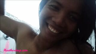 HD Heather deep gets anal fuck in the shower and cum