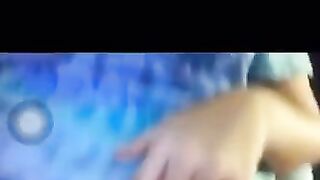 Girl fingers pussy on periscope