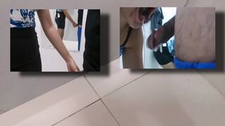 Asian Pinay Sales Lady Blowjob Her Customer at the Mall Fitting Room