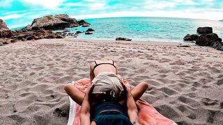 Sex on the Beach on Holiday with horny girlfriend