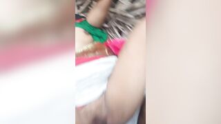 Outdoor fuck in sugarcane field to pink Saree lover