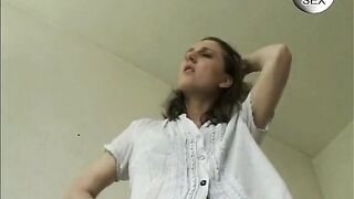 Threesome, Blonde Gives 2 Handjobs