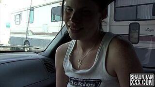 HOLLY LANE FOLLOWED ME ON MYSPACE AND SHE SUCKED MY BLACK COCK IN TRUCK