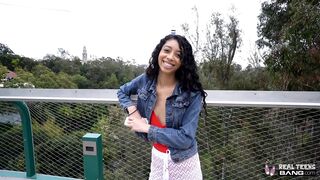 Real Teens - Petite Ebony Amateur Doing Porn Audition