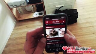 MILF Hunter lures Gothic slut Sidney Dark to his apartment and makes her suck his dick before he lets her ride on it! I banged this MILF from milfhunter24.com!