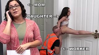 BANGBROS - Teen PAWG Gia Paige Taking Dick From Roofter Sean Lawless Behind 's Back