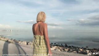 big boob cougar likes risky public nudity