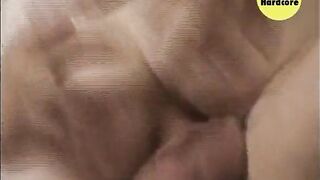 Young girl fucks older man with huge black cock and jumps on him