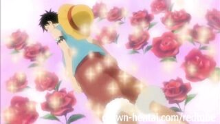 One Piece Hentai - Boa seduces Luffy