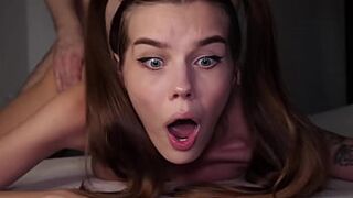 OMG, MY ASS IS TOO TIGHT! Cute 18 Yo Teen STRUGGLES During Painful Anal Fuck - Alina Foxxx
