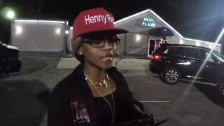 Henny Red in blue flame Strip Club! Chris Brown or Tyga wil