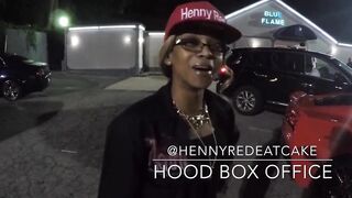 Henny Red in blue flame Strip Club! Chris Brown or Tyga wil