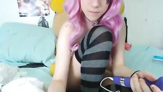 Lana as a Pink Pirate masturbates with viewer controlled vibrator
